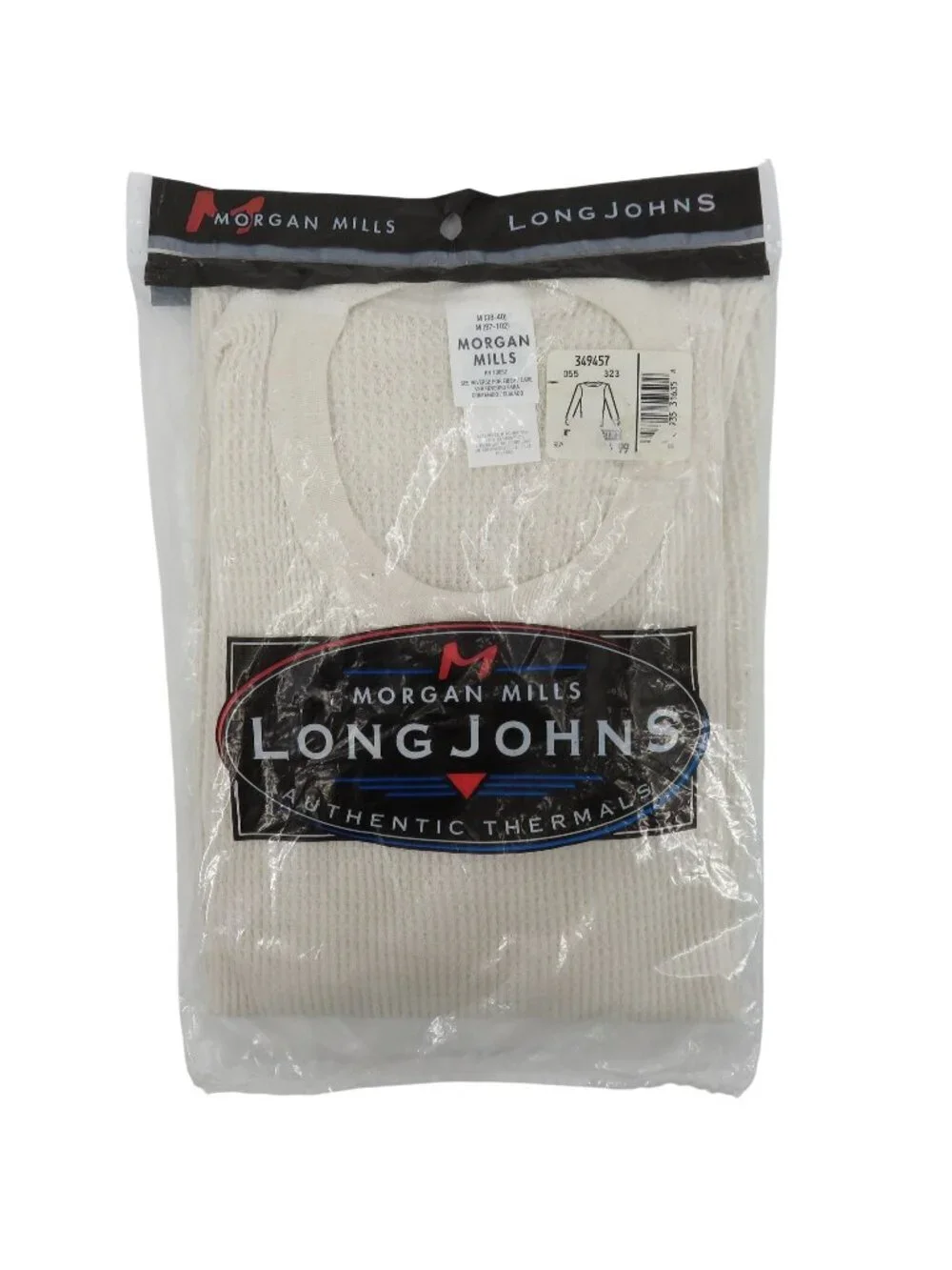 NEW Morgan Mills Men Medium 38-40 Long Johns Waffle Thermal Long Sleeve Shirt